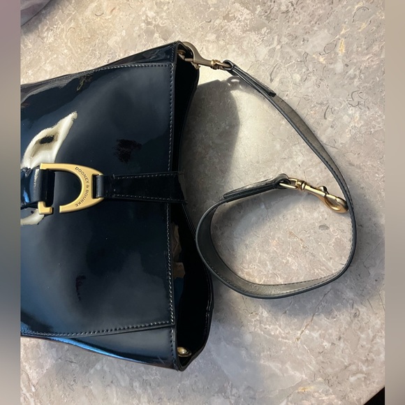 Dooney & Bourke Emerson Brynn Black Patent Leather Shoulder/Handbag - Picture 4 of 16
